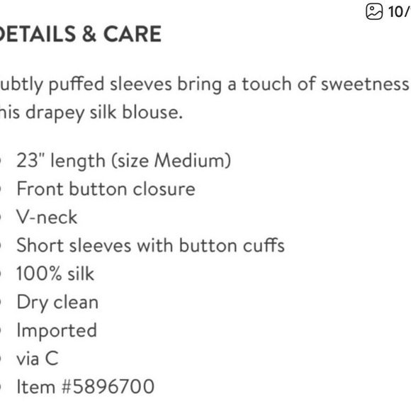 Frame 100% silk $275 Black Satin Button-Up Blouse - Picture 6 of 6